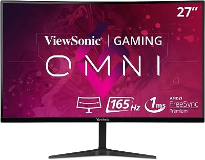 ViewSonic VX2718-PC-MHD 68,6 cm Curved Gaming Monitor – Full-HD, 165 Hz, 1 ms, Adaptive Sync