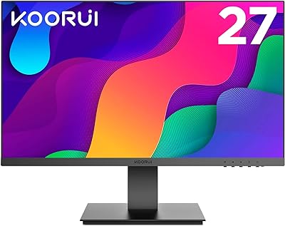 KOORUI 27-Zoll-Geschäfts- und Gaming-Monitor FHD 1080p 75Hz