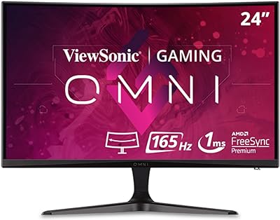 Viewsonic VX2418C 60.5 cm Curved Gaming Monitor – Full HD, FreeSync, 165 Hz