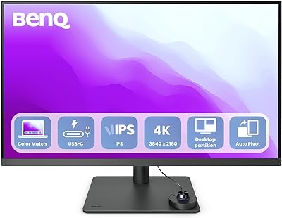 BenQ PD3205U Designer Monitor 32 Zoll 4K UHD AQCOLOR USB-C HDR KVM Mac-Kompatibel