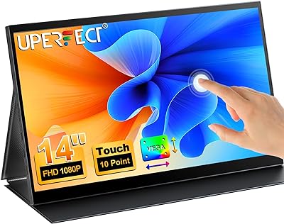 UPERFECT 14″ Touchscreen-Monitor 1080P FHD mit USB-C & VESA