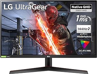 LG Ultragear 27GN800-B Monitor: QHD, AMD FreeSync, 144Hz