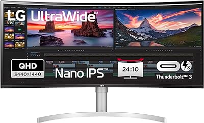 LG UltraWide 38WN95CP-W: 38″ QHD+ Curved Monitor, AMD FreeSync, HDR10