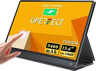 UPERFECT 15,6″ Touchscreen Portable Monitor mit 5400mAh Akku