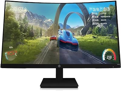 HP X32c Gaming Monitor: 32″ FHD VA 1500R Curved, 165Hz, 1ms VESA