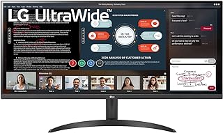 LG 34WP500-B 86.7 cm UltraWide Monitor – Schwarzer Überblick und Details