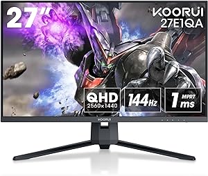 Umfassende Bewertung des KOORUI 27-Zoll-QHD-Gaming-Monitors