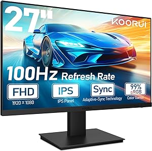 Überblick und Einblicke in den KOORUI 27-Zoll-Gaming-Monitor mit 100Hz und integrierten Lautsprechern