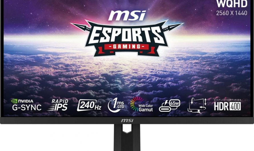 MSI G274QPXDE 27-Zoll-Gaming-Monitor: Erleben Sie Spielwelten in neuer Dimension