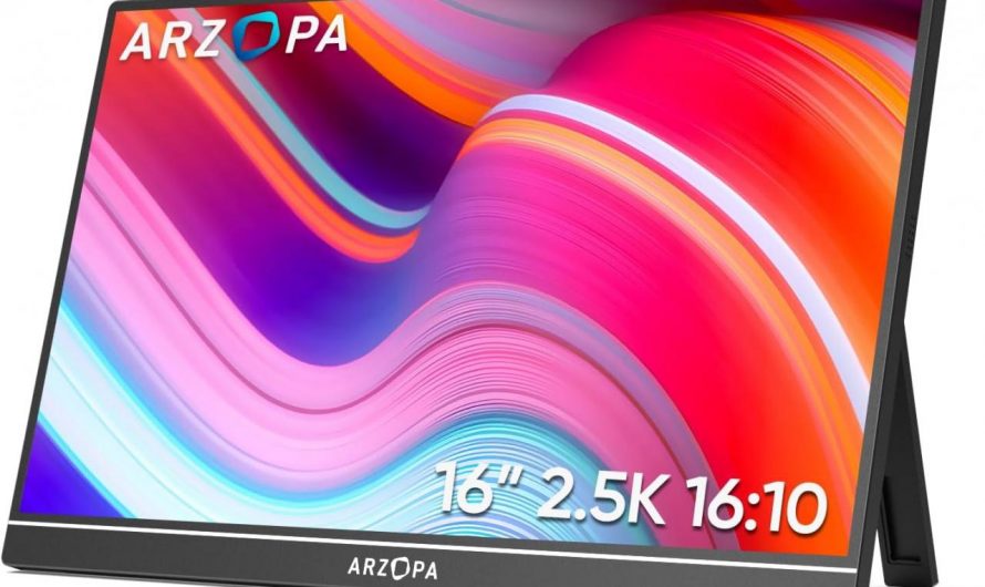 Erweitern Sie Ihre digitale Arbeitsfläche mit dem ARZOPA 16.0 Zoll 2.5k tragbaren Monitor