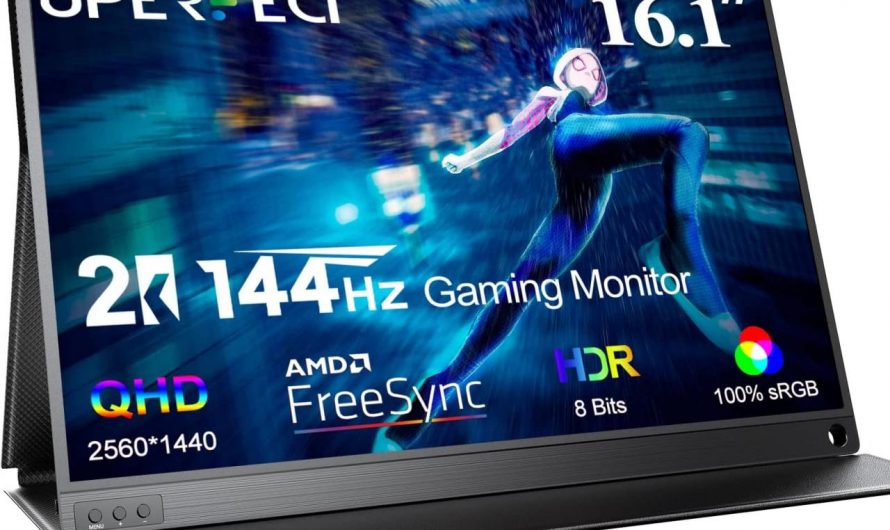 Optimieren Sie Ihre Mobilität und Spielqualität mit dem UPERFECT 2K 144Hz Tragbaren Monitor